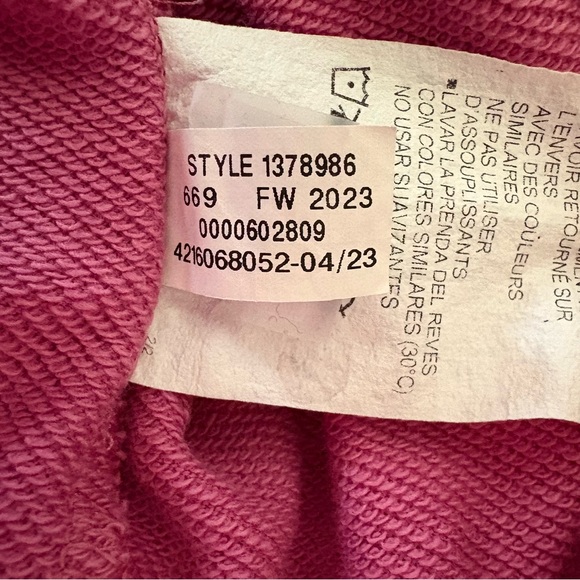 Under Armour Rival Terry Pink Cropped Hoodie XL Tape Logo EUC - Picture 7 of 8